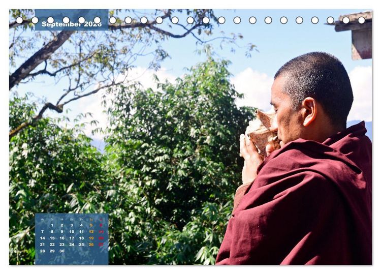 Produktbild: Sikkim &ndash; Buddhistisches Kleinod im Himalaya (Tischkalender 2026 DIN A5 quer), CALVENDO Monatskalender