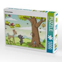 Produktbild: CALVENDO Puzzle Tiere des Waldes | 1000 Teile Lege-Gr&ouml;&szlig;e 64x48cm Foto-Puzzle f&uuml;r gl&uuml;ckliche Stunden