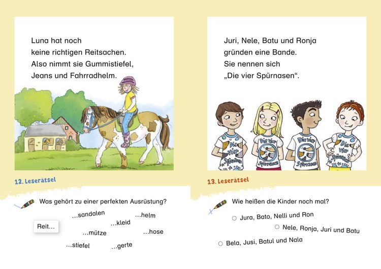 Produktbild: Duden Leseprofi &ndash; Witzige Leser&auml;tsel zum Schulstart &ndash; Pferde und Freundschaft, 1. Klasse