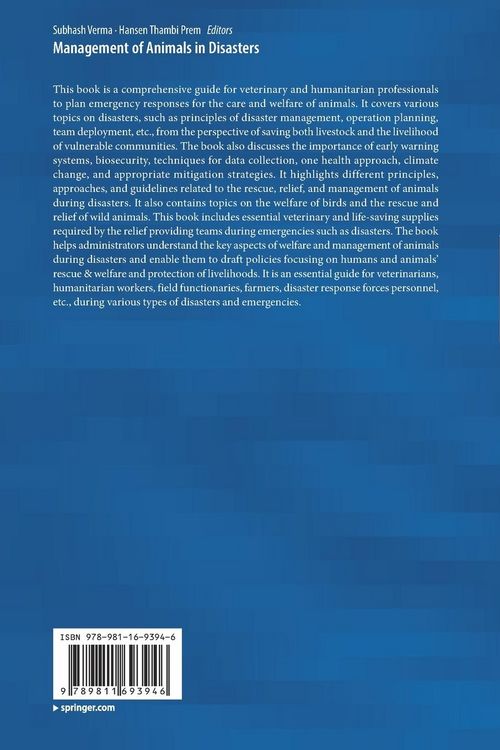 Produktbild: Management of Animals in Disasters