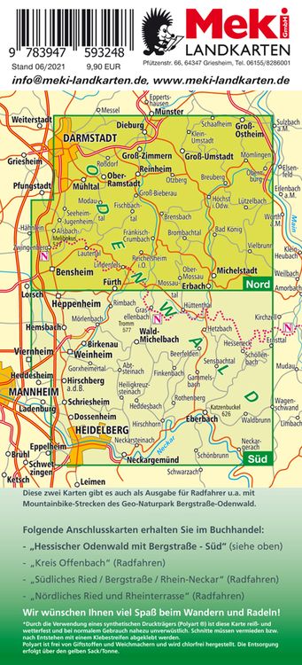 Produktbild: Wandern, Hessischer Odenwald Nord mit Bergstra&szlig;e