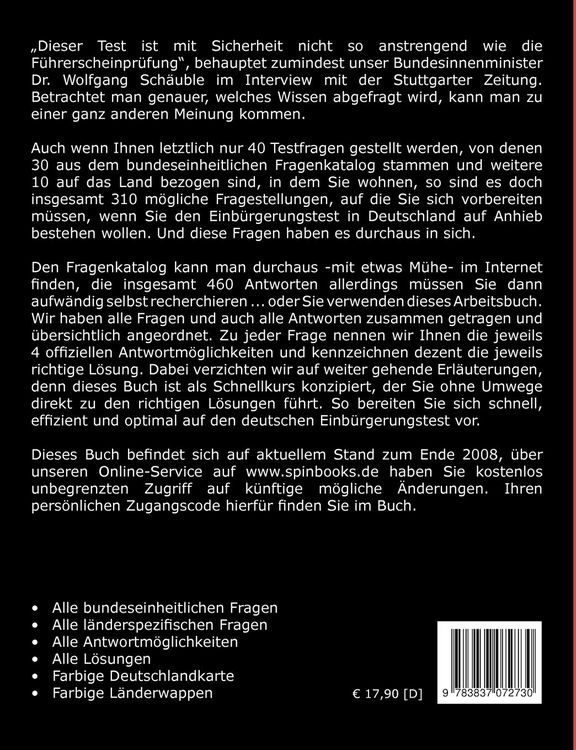 Produktbild: Der Einb&uuml;rgerungstest in Deutschland
