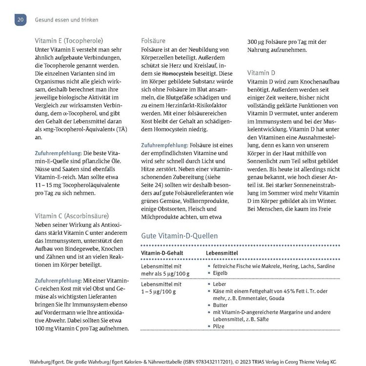 Produktbild: Die gro&szlig;e Wahrburg/Egert Kalorien-&-N&auml;hrwerttabelle