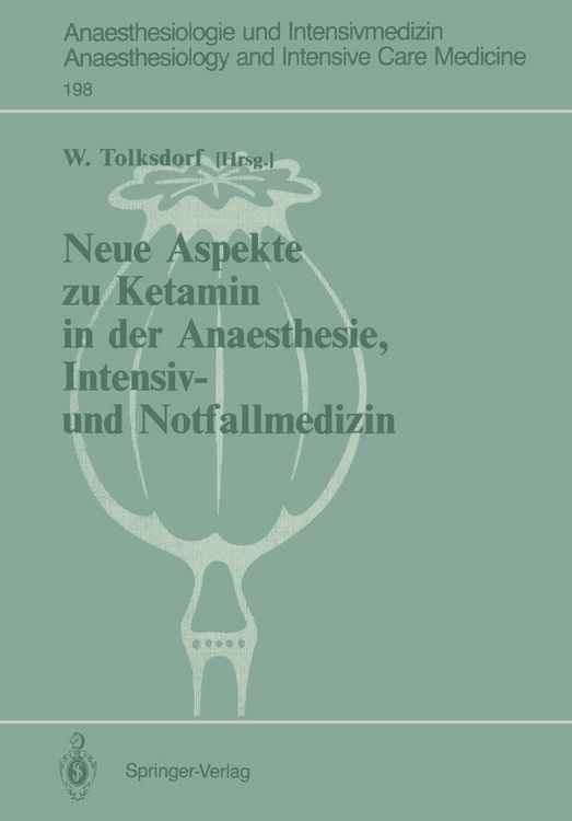 Produktbild: Neue Aspekte zu Ketamin in der Anaesthesie, Intensiv- und Notfallmedizin