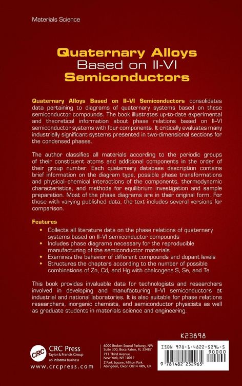 Produktbild: Quaternary Alloys Based on II - VI Semiconductors