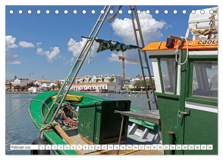 Produktbild: Die Sandalgarve - Der flache K&uuml;stenabschnitt im S&uuml;dosten Portugals (Tischkalender 2026 DIN A5 quer), CALVENDO Monatskalender