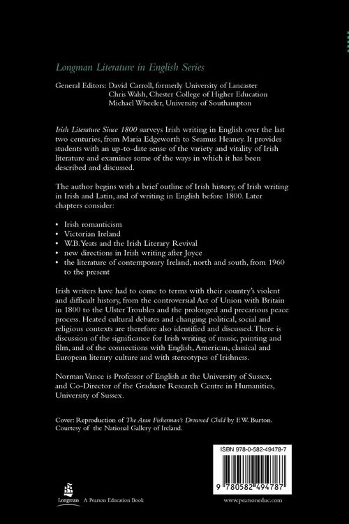 Produktbild: Irish Literature Since 1800