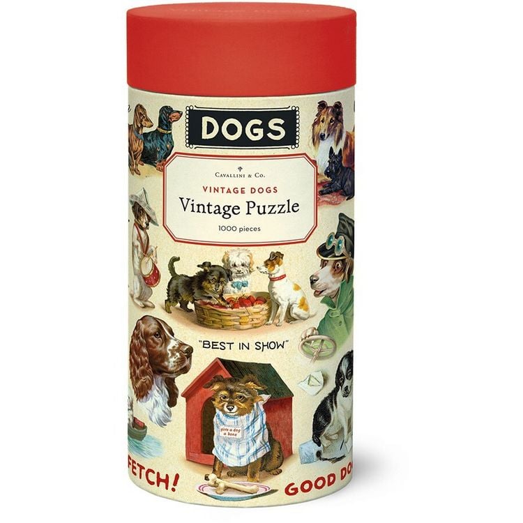Produktbild: Vintage Dogs Puzzle 1000 Teile