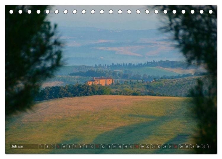 Produktbild: Toskana &ndash; Magie der Farben (Tischkalender 2027 DIN A5 quer), CALVENDO Monatskalender