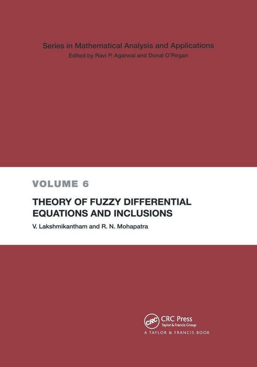 Produktbild: Theory of Fuzzy Differential Equations and Inclusions