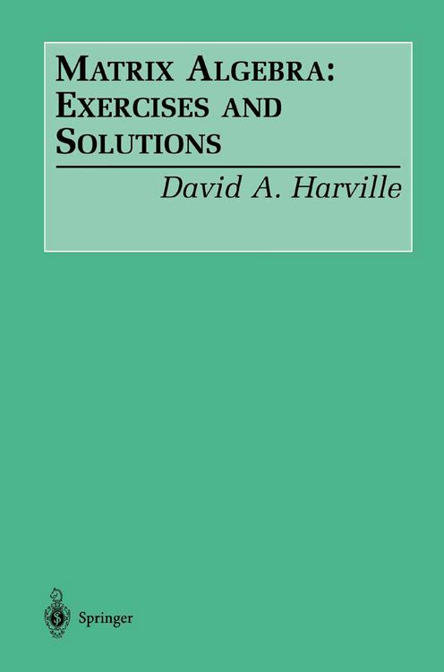 Produktbild: Matrix Algebra: Exercises and Solutions