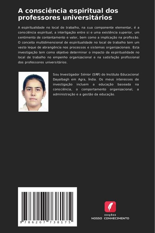 Produktbild: A consci&ecirc;ncia espiritual dos professores universit&aacute;rios