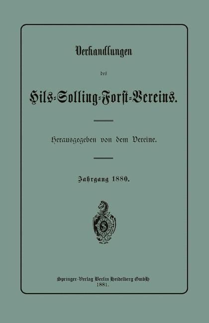 Produktbild: Verhandlungen des Hils-Solling-Forst-Vereins