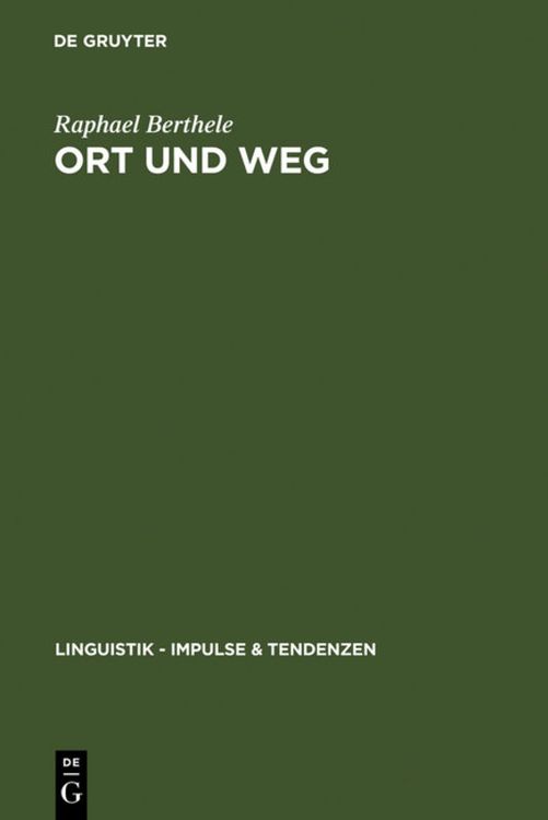 Bild vom Artikel Ort und Weg vom Autor Raphael Berthele