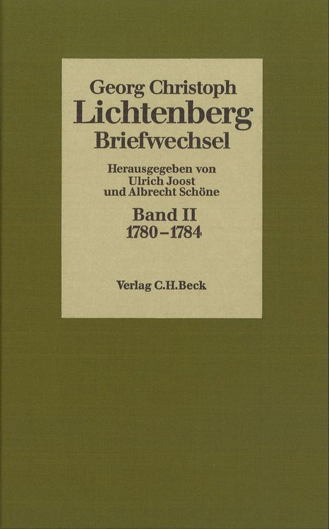 Produktbild: Lichtenberg Briefwechsel Bd. 2: 1780-1784