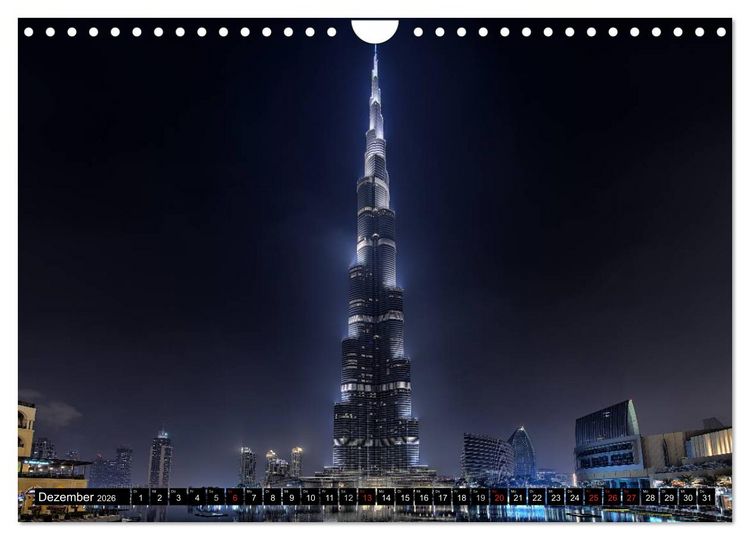 Produktbild: Dubai - City of dreams (Wandkalender 2026 DIN A4 quer), CALVENDO Monatskalender