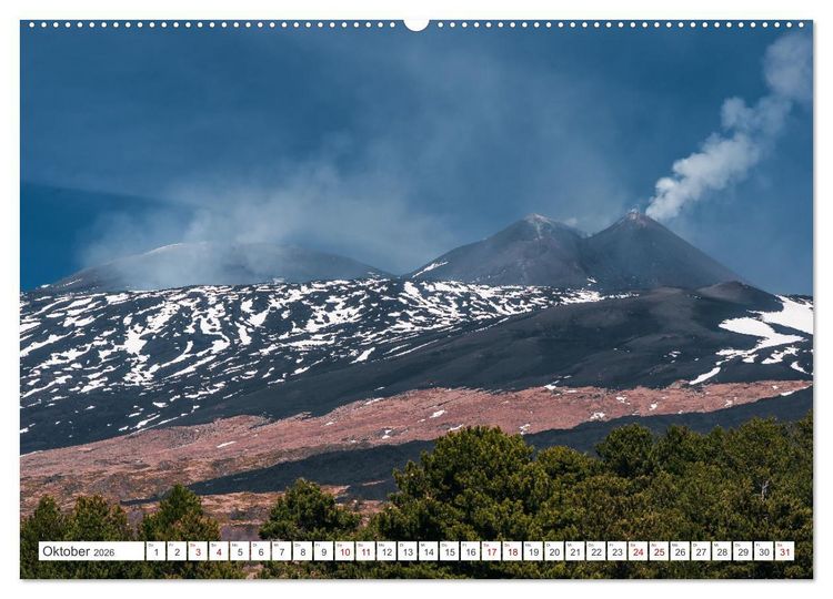 Produktbild: &Auml;tna - Europas h&ouml;chster Vulkan (hochwertiger Premium Wandkalender 2026 DIN A2 quer), Kunstdruck in Hochglanz