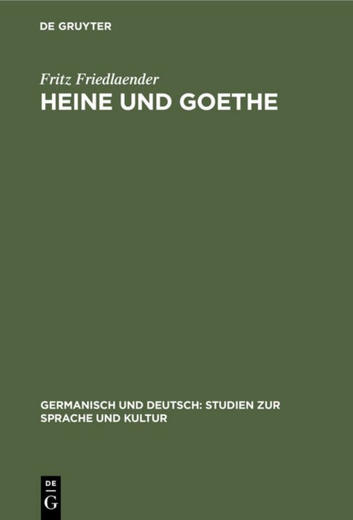Produktbild: Heine und Goethe