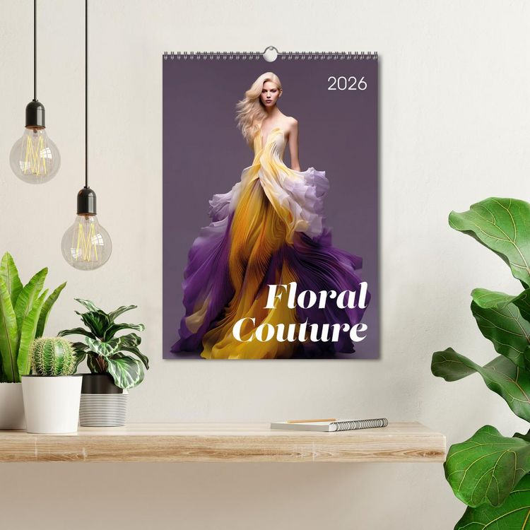 Produktbild: Floral Couture (Wandkalender 2026 DIN A3 hoch), CALVENDO Monatskalender
