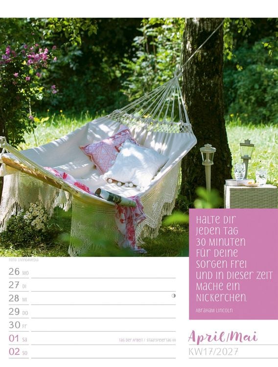 Produktbild: Augenblicke der Achtsamkeit Wochenplaner Kalender 2027