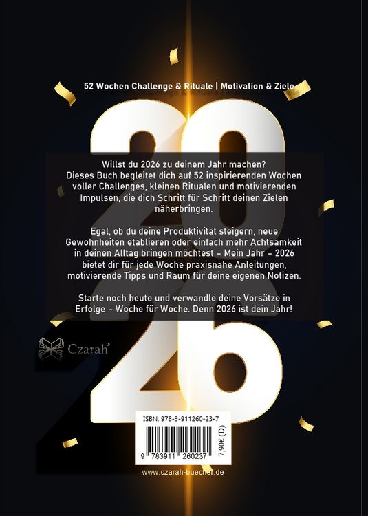Produktbild: Mein Jahr 2026 - 52 Wochen Challenge & Rituale