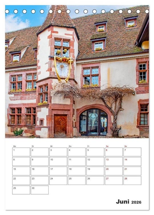 Produktbild: Riquewihr - Urlaubsplaner (Tischkalender 2026 DIN A5 hoch), CALVENDO Monatskalender