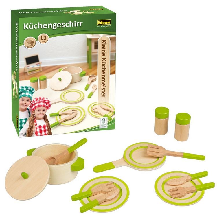Produktbild: Idena K&uuml;chengeschirr K&uuml;chenmeister aus Holz 13 Teile