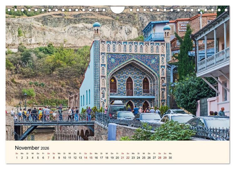 Produktbild: Tiflis - Die Metropole Georgiens (Wandkalender 2026 DIN A4 quer), CALVENDO Monatskalender