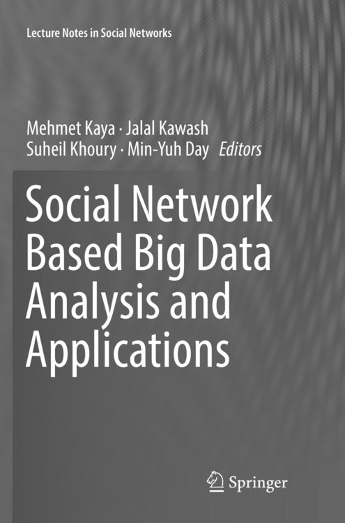 Produktbild: Social Network Based Big Data Analysis and Applications