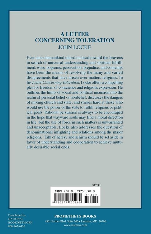 Produktbild: A Letter Concerning Toleration