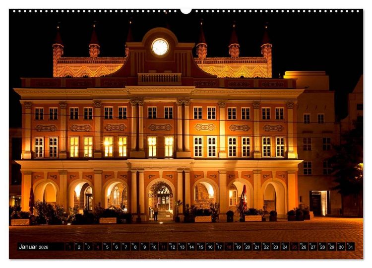 Produktbild: Ostseeperle Rostock (Wandkalender 2026 DIN A2 quer), CALVENDO Monatskalender