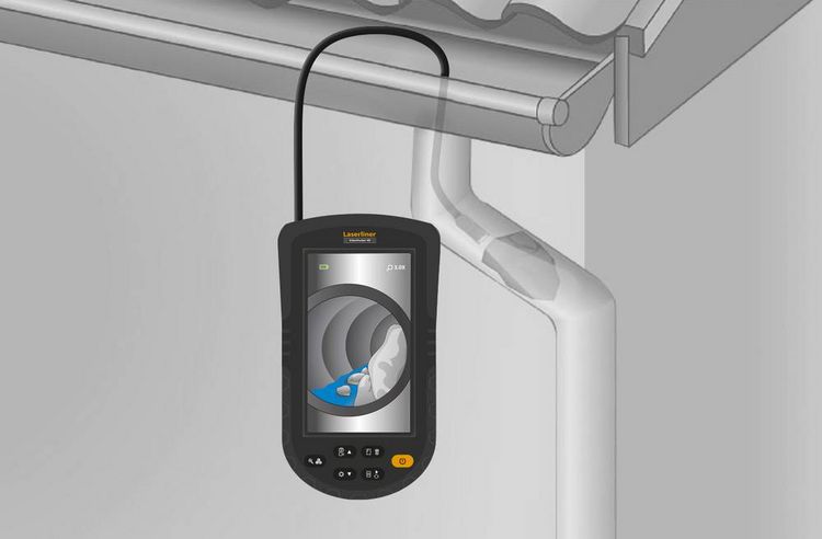 Produktbild: Videoinspektionssystem VideoPocket HD Kabel-L.1m Kamerakopf-D.5,2mm LASERLINER