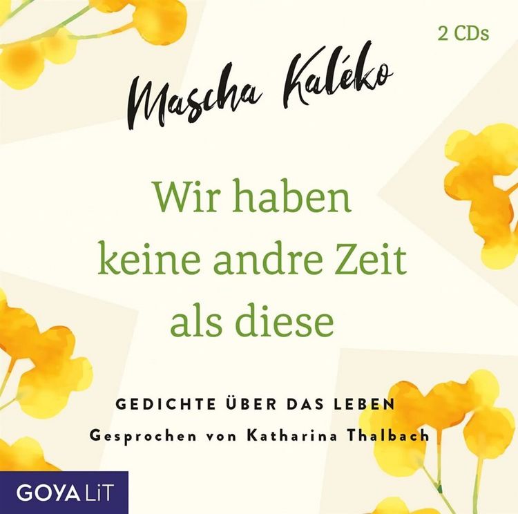 Produktbild: Wir haben keine andre Zeit als diese (Gedichte &Uuml;be,1 Audio-CD