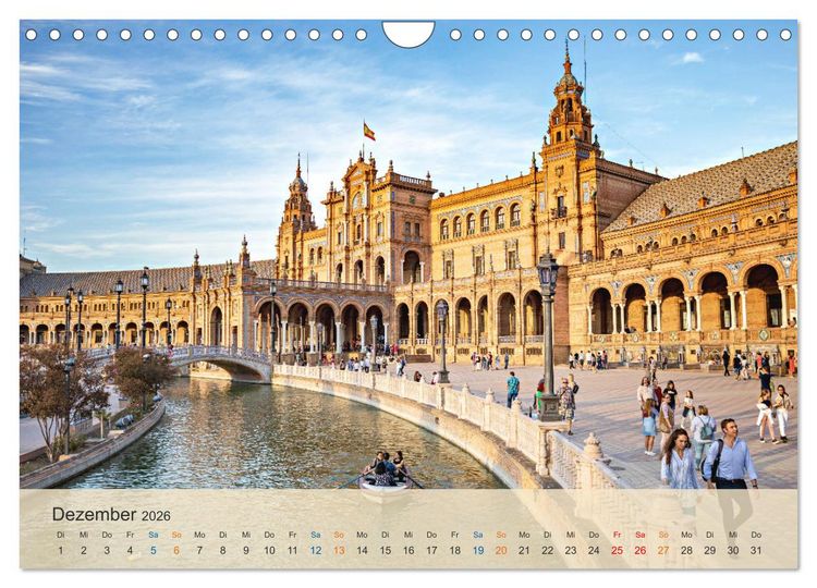Produktbild: Sevilla - die andalusische Hauptstadt (Wandkalender 2026 DIN A4 quer), CALVENDO Monatskalender