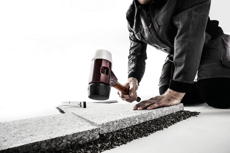 Produktbild: Halder SIMPLEX 3027.040 Schonhammer ergonomischer Griff, mittelhart 635g 325mm 1St.