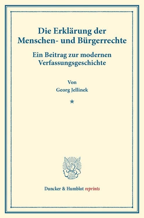 Produktbild: Die Erkl&auml;rung der Menschen- und B&uuml;rgerrechte.