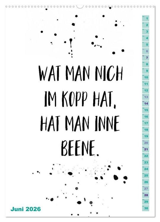 Produktbild: BERLINERISCH Lustige Spr&uuml;che (hochwertiger Premium Wandkalender 2026 DIN A2 hoch), Kunstdruck in Hochglanz