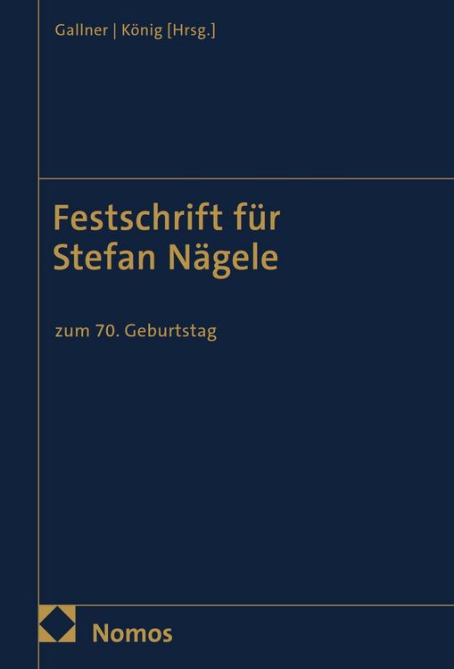 Produktbild: Festschrift f&uuml;r Stefan N&auml;gele