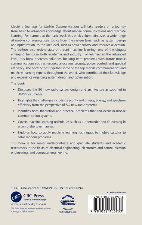 Produktbild: Machine Learning for Mobile Communications