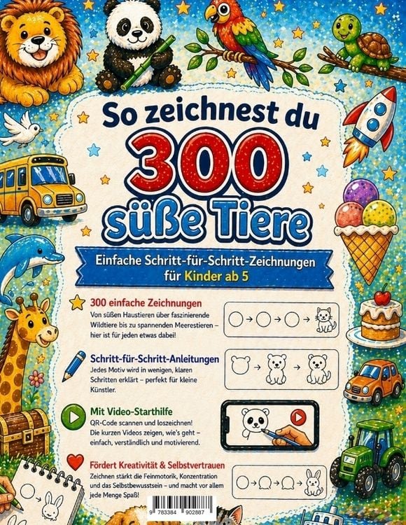 Produktbild: Mikulaschek, D: So zeichnest du 300 s&uuml;&szlig;e Tiere