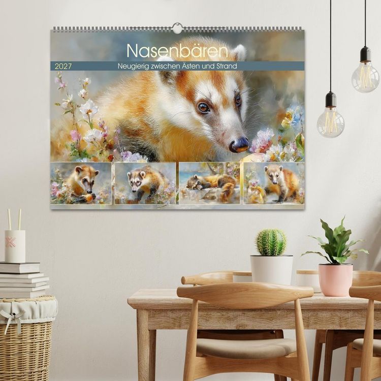 Produktbild: Nasenb&auml;ren. Neugierig zwischen &Auml;sten und Strand (Wandkalender 2027 DIN A2 quer), CALVENDO Monatskalender