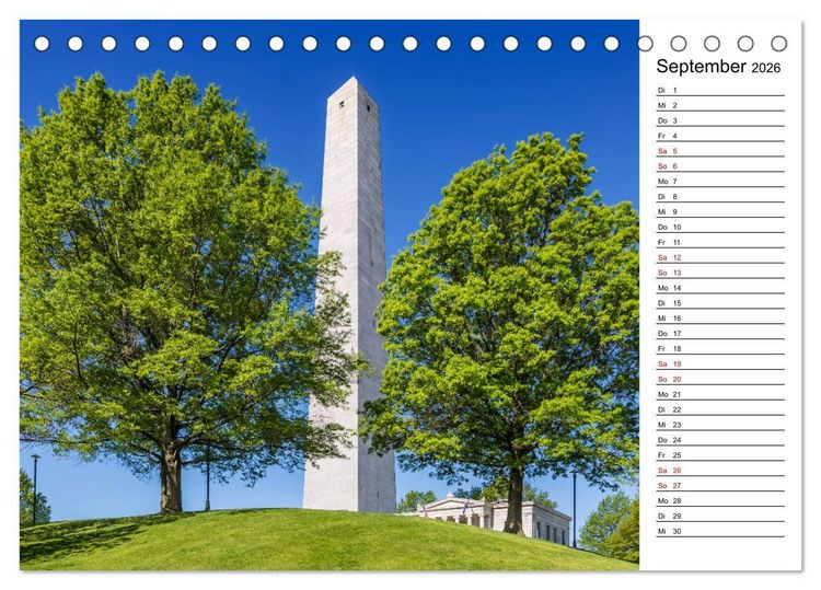 Produktbild: Stadtansichten aus Boston (Tischkalender 2026 DIN A5 quer), CALVENDO Monatskalender