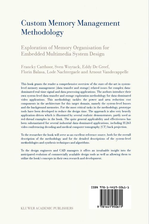 Produktbild: Custom Memory Management Methodology