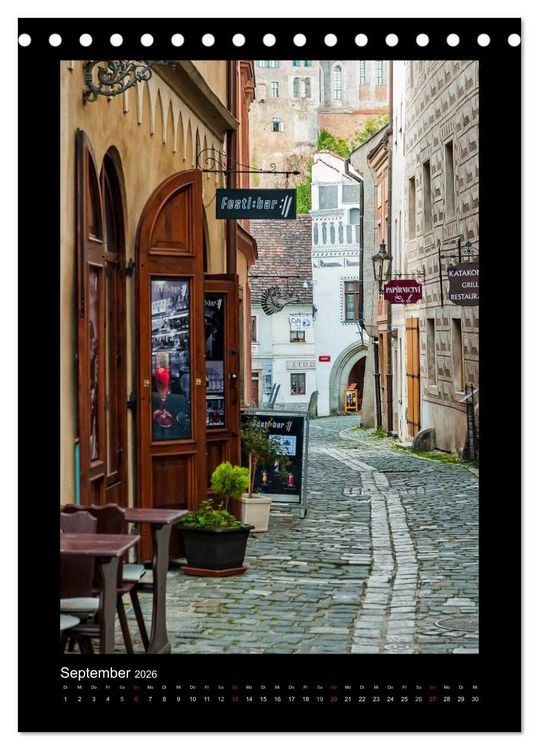 Produktbild: Cesky Krumlov Krumau (Tischkalender 2026 DIN A5 hoch), CALVENDO Monatskalender