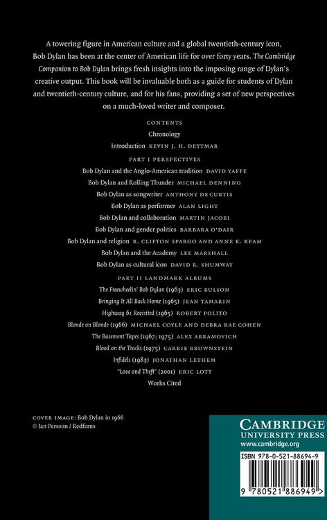 Produktbild: The Cambridge Companion to Bob Dylan