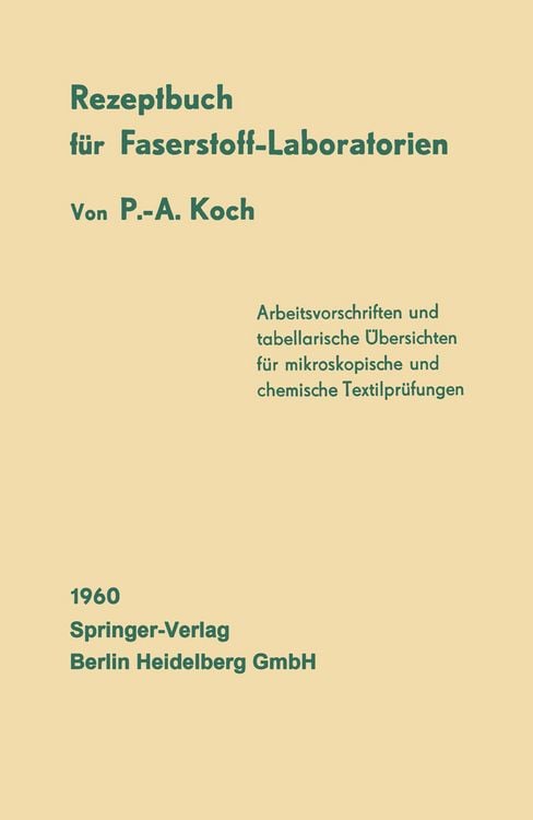 Produktbild: Rezeptbuch f&uuml;r Faserstoff-Laboratorien