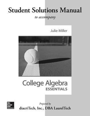 Produktbild: Students Solutions Manual for College Algebra Essentials