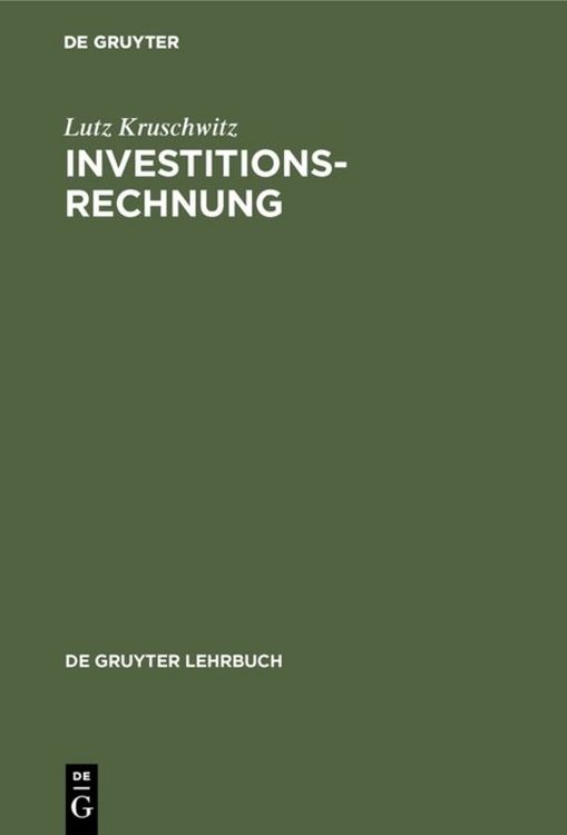 Produktbild: Investitionsrechnung
