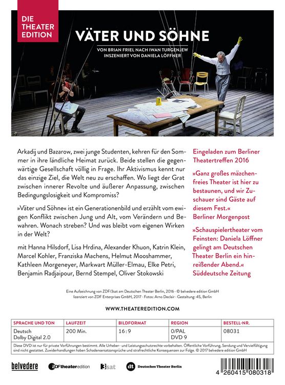 Produktbild: V&auml;ter und S&ouml;hne - Die Theater Edition