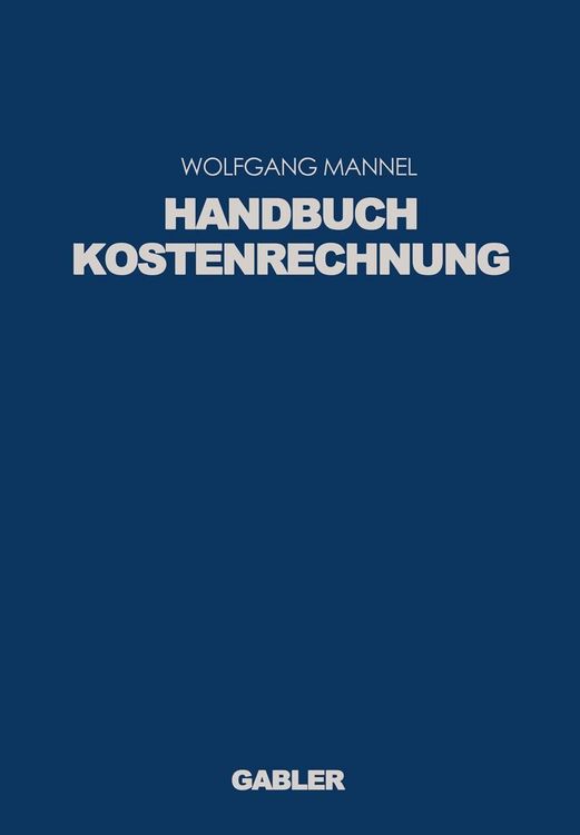 Produktbild: Handbuch Kostenrechnung